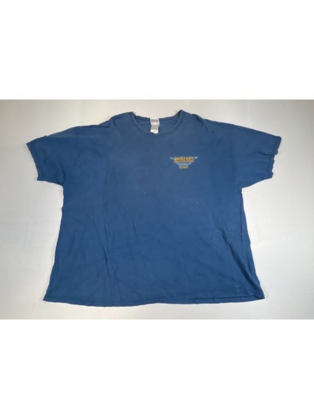 Vintage Harley Davidson Las Vegas T Shirt Men Size 3XL Made In USA Blue Graphic